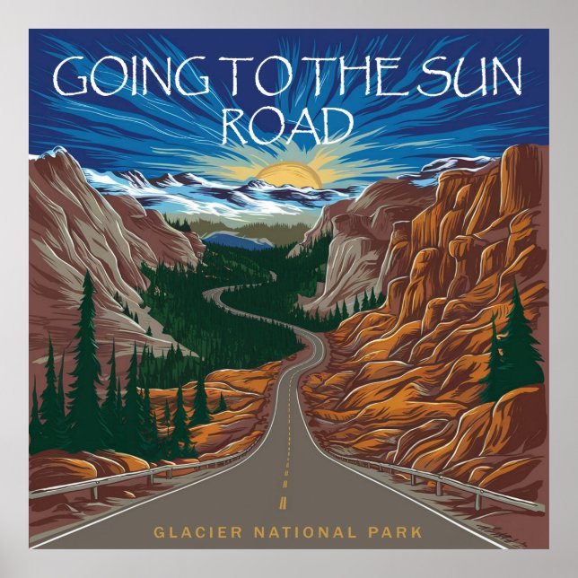 Poster Ir Para A Sun Road Montana Vista (Frente)