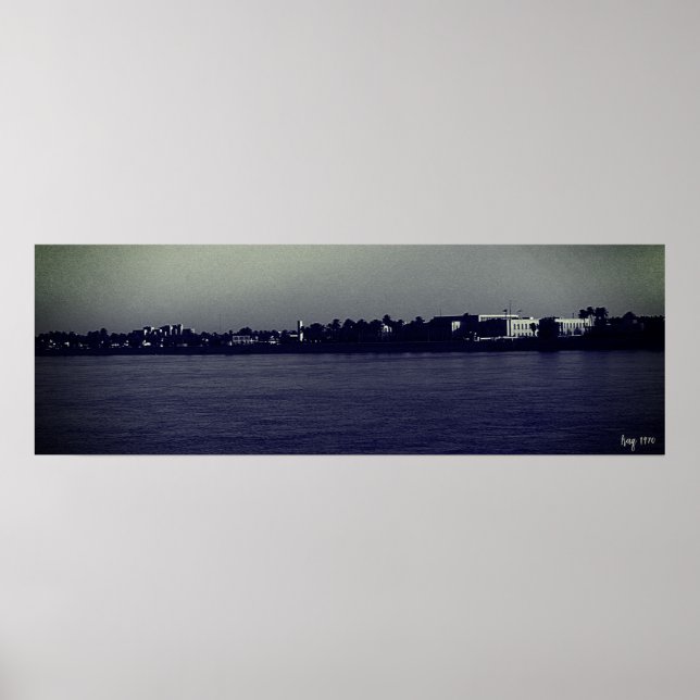 Poster Iraque Antigo Bagdá rio forat (Frente)