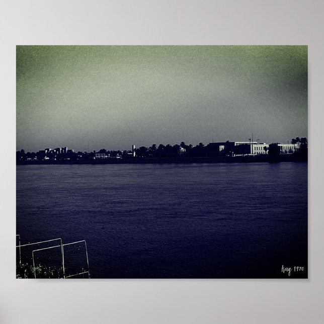 Poster Iraque Antigo Bagdá rio Tigre (Frente)