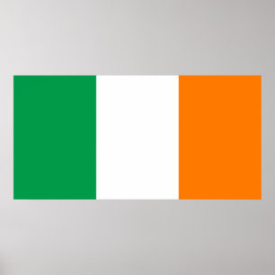Pôster Ireland - bandeira nacional irlandesa