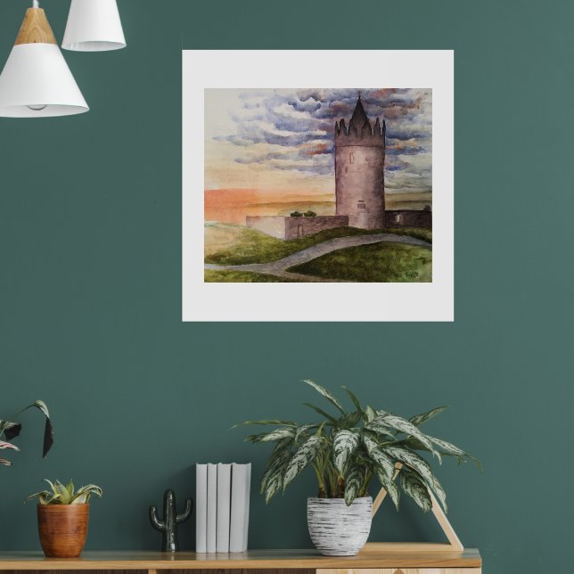 Poster Ireland Castle Art Print – Doolin County Clare (Sala de Estar 1)