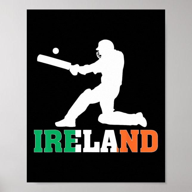 Poster Ireland Cricket Fan Jersey 2025 Irish Cricket  (Frente)