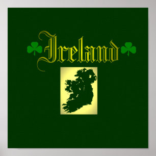 Pôster Ireland. dinâmico