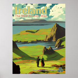 Poster Ireland Vintage Irish Viagem Advert