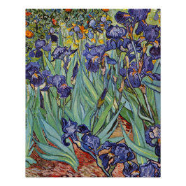 Pôster Íris de Van Gogh Pintura Impressionista