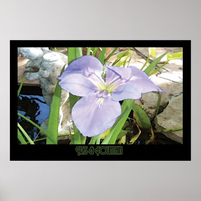 Pôster "Iris & Fountain" - Print (No Shadow) (Frente)