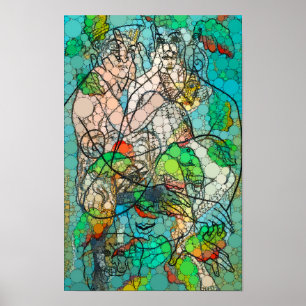 Poster Iris, Infinity Dots by After Francis Picabia