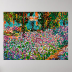 Poster Íris Jardim Monet Giverny flores