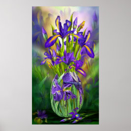 Poster Íris Neerlandesa Em Iris Vase Fine Art Poster/Impr