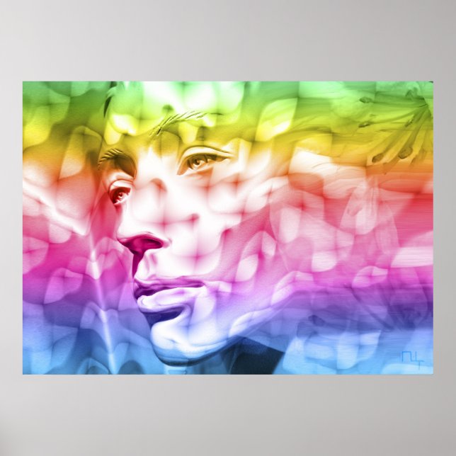 Poster Iris  scarf (Frente)