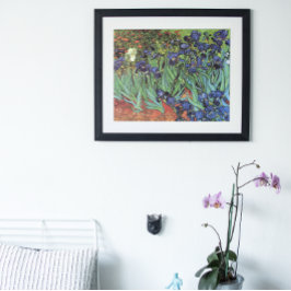 Pôster Írises de Vincent van Gogh, Arte do Jardim de Vint