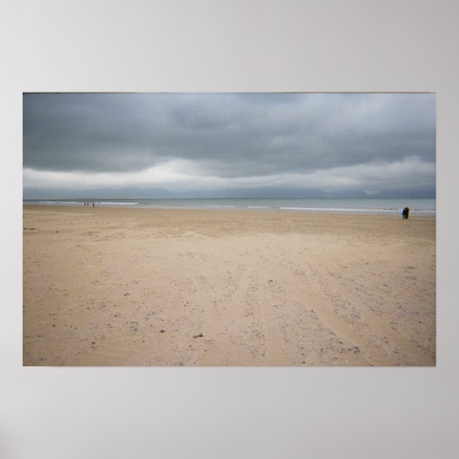 Pôster Irish Beach num dia tempestuoso (Frente)