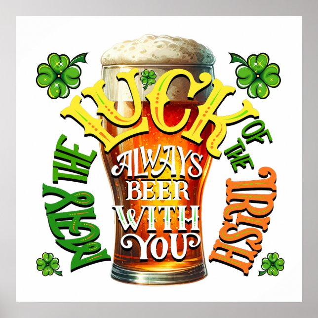 Poster Irish Beer Humor (Frente)