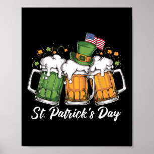 Poster Irish Beer Ireland - Partido do Bebendo Dia de São