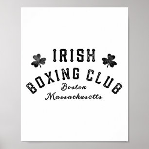 Poster Irish Boxing Club - Boston Machusets 1