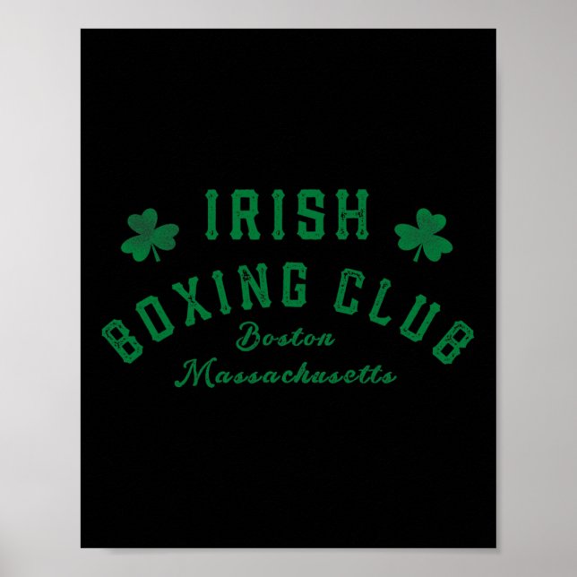 Poster Irish Boxing Club - Boston Machusets 2 (Frente)