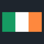 Poster Irish Flag (República da Irlanda) (ROI) (Eire)<br><div class="desc">Esta design é a bandeira nacional da República da Irlanda, que é um país do Noroeste da Europa. A República da Irlanda é composta por 26 dos 32 condados da ilha da Irlanda (também conhecida, em língua irlandesa, como Éire e, em Ulster Scots, como Airlann); os outros condados constituem a...</div>