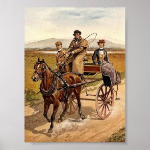 Poster Irish Jaunting Car classchrom