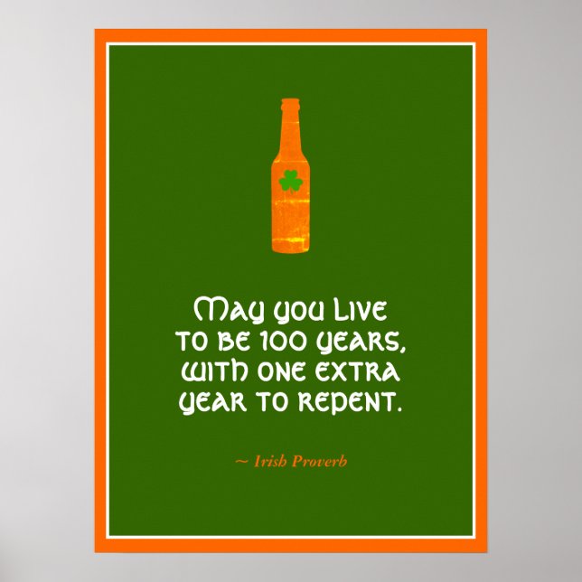 Poster Irish Proverb (Frente)