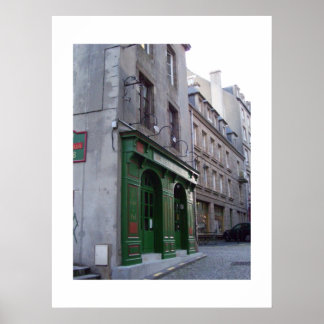 Pôster Irish Pub in Rua. Malo, França