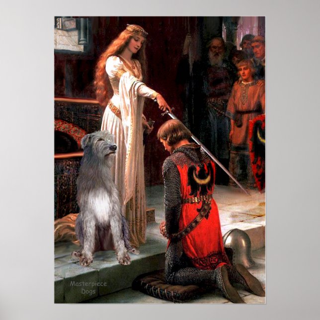 Pôster Irish Wolfhound 1 - The Accolade (Frente)