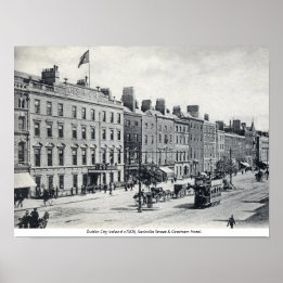 Poster Irlanda Antiga, Rua Sackville 1905 Dublin