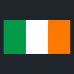 Pôster Irlanda - Bandeira Nacional Irlandesa<br><div class="desc">Bandeira nacional da Irlanda A bandeira nacional irlandesa é uma bandeira tricolor, com faixas verticais em verde, branco e laranja. Foi adotado em 1919 e tem uma proporção de 1:2. Observe que qualquer distorção na imagem de visualização é causada por artefatos de compressão e não será impressa. Você pode personalizar...</div>