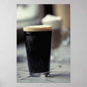 Pôster Irlanda. Cerveja preta.