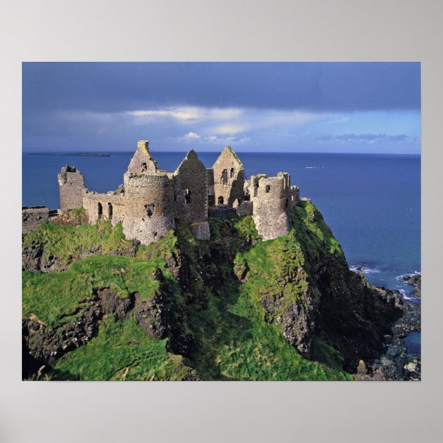 Poster Irlanda do norte, County Antrim, Dunluce (Frente)