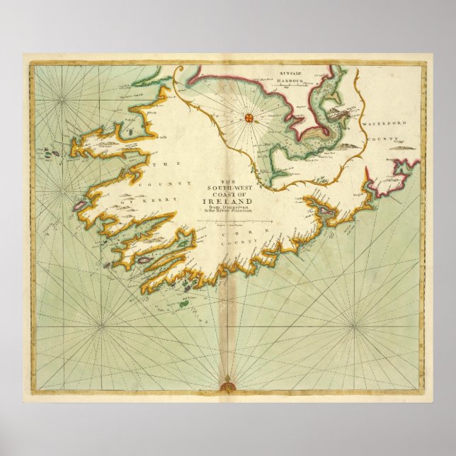 Poster Irlanda do sudoeste por Thornton (Frente)