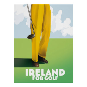 Pôster Irlanda Para Golfe
