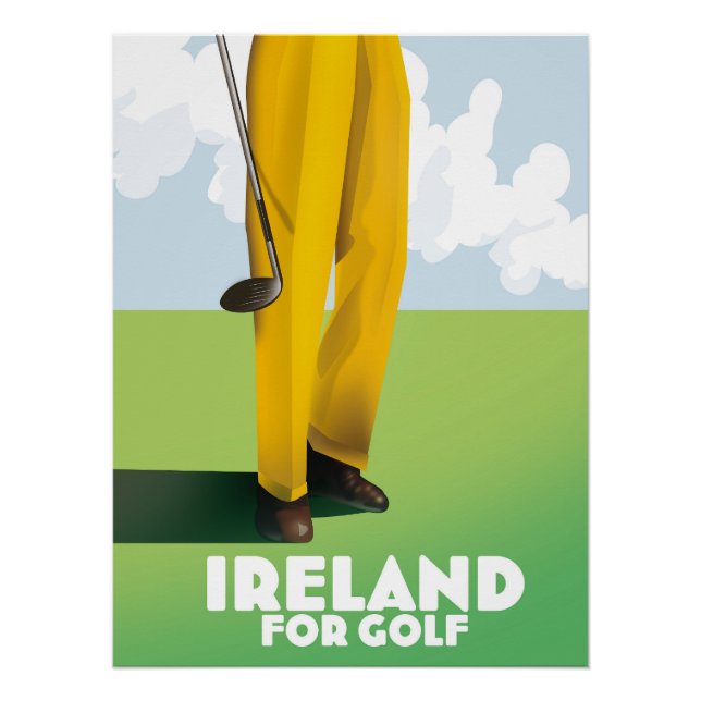 Pôster Irlanda Para Golfe (Frente)