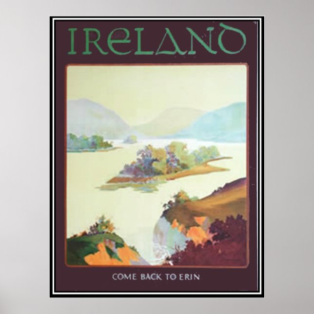 Pôster Irlanda, Volte para Erin Imprimir (Frente)