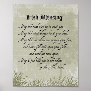 Poster irlandês da bênção