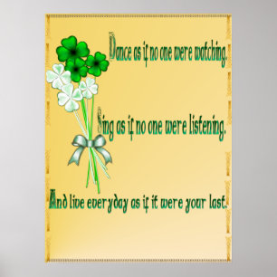 Poster irlandês da dança