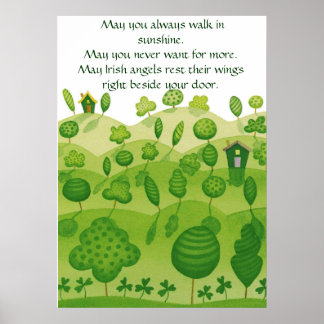 Poster irlandês de bênção