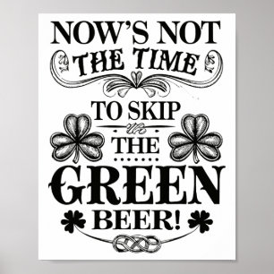 Poster Irlandês Patty's Verde St Paddy Divertido São Patr