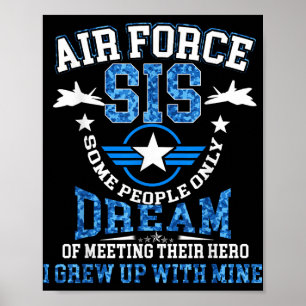 Poster Irmã Camo, da Força Aérea Orgulhosa, camisa Vetera