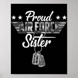 Poster Irmã da Força Aérea Orgânica Camouflage Usaf Veter
