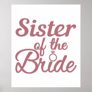 Poster Irmã Da Noiva Família Casamento Combinando