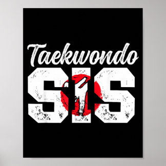 Poster Irmã de Taekwondo Lutadora de Taekwondo