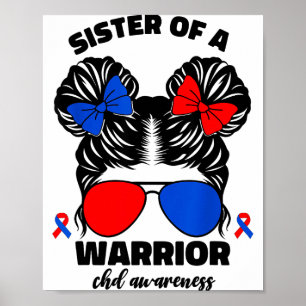 Poster Irmã de um Guerreiro Chd Defeito Congênito do Cora