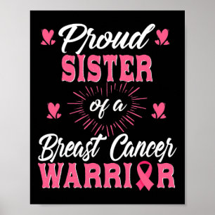 Poster Irmã de um Guerreiro contra o Câncer de Mama Consc