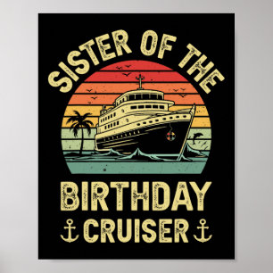 Poster Irmã Do Cruzeirista De Aniversário Viagem De Cruze