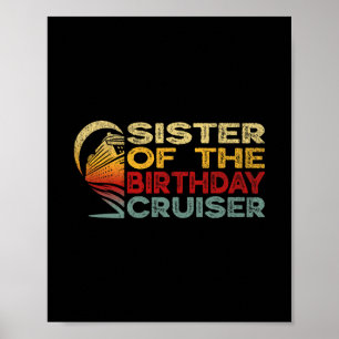 Poster Irmã Do Cruzeiro De Aniversário Divertido Férias D