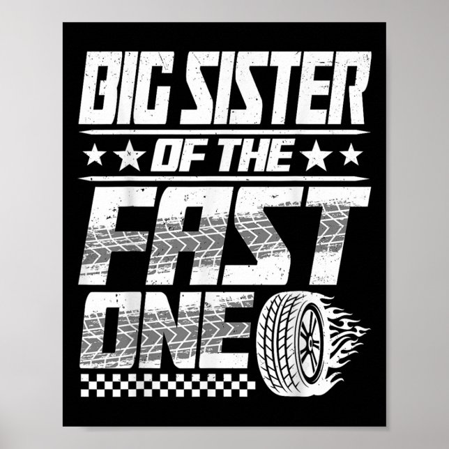 Poster Irmã Grande Da Corrida Rápida De Um Primeiro Anive (Frente)