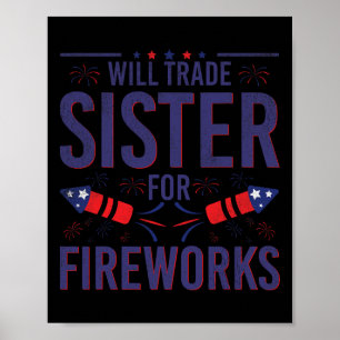 Poster Irmã Irmã Fogos De Artifício Irmão 4º