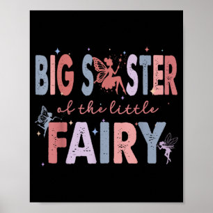 Poster Irmã Mais Velha da Menina de Aniversário da Pequen