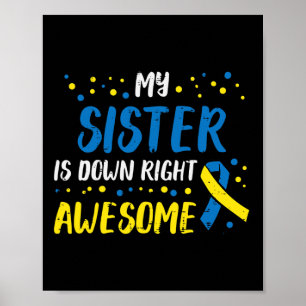 Poster Irmã para Baixo, Incrível para Baixo, Sensibilizaç