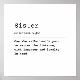 Poster Irmã - Rindo e Lealdade